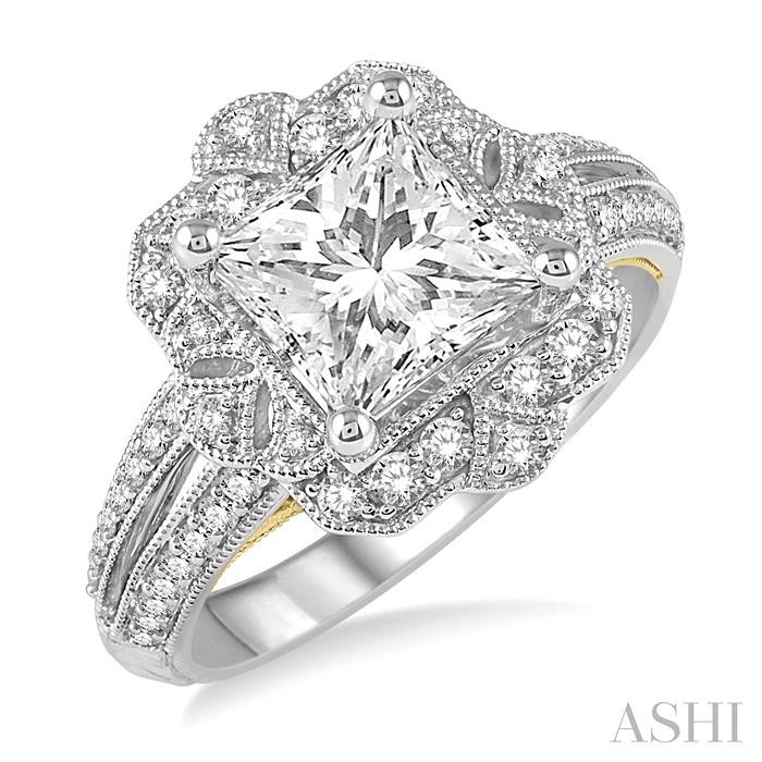 SEMI-MOUNT DIAMOND ENGAGEMENT RING