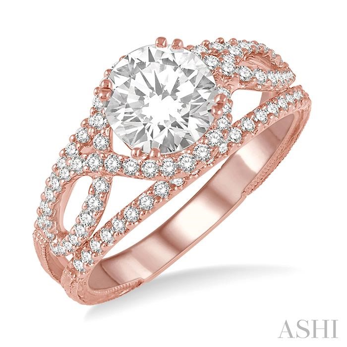 SEMI-MOUNT DIAMOND ENGAGEMENT RING