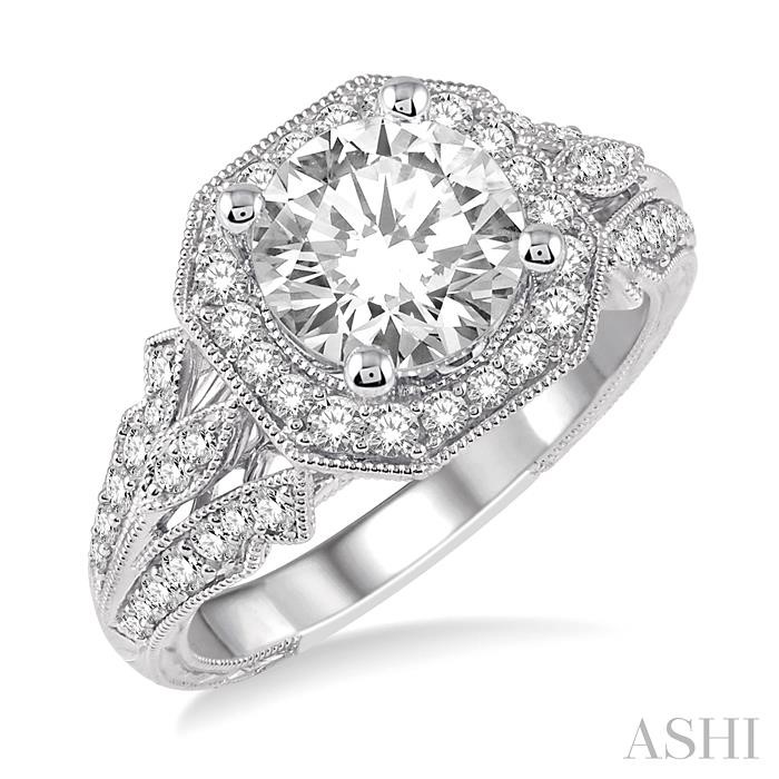 SEMI-MOUNT DIAMOND ENGAGEMENT RING