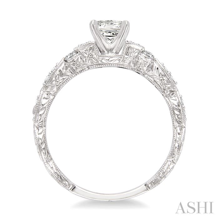 Princess Shape Diamond Engagement Ring-3