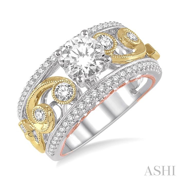 SEMI-MOUNT DIAMOND ENGAGEMENT RING
