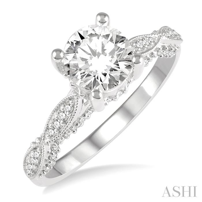 SEMI-MOUNT DIAMOND ENGAGEMENT RING