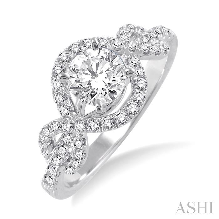SEMI-MOUNT DIAMOND ENGAGEMENT RING