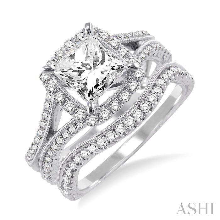 HALO DIAMOND WEDDING SET