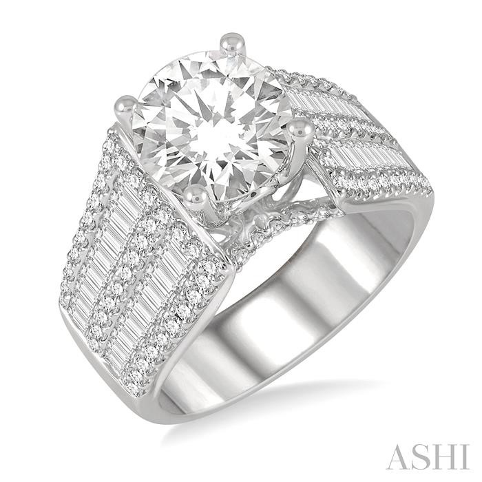 SEMI-MOUNT DIAMOND ENGAGEMENT RING