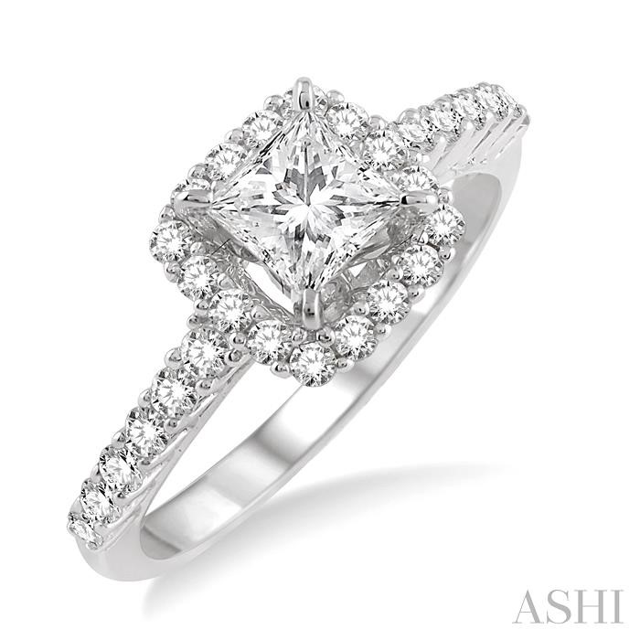 HALO DIAMOND ENGAGEMENT RING