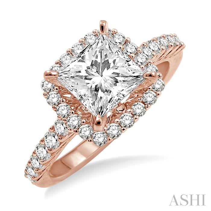 SEMI-MOUNT DIAMOND ENGAGEMENT RING