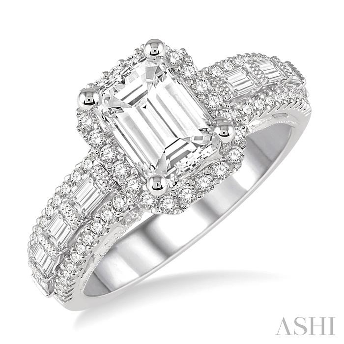 SEMI-MOUNT DIAMOND ENGAGEMENT RING