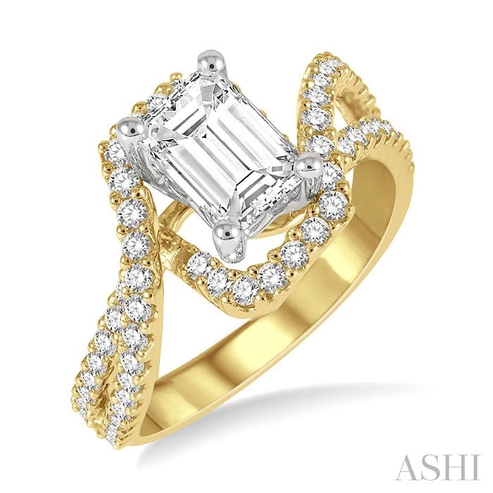 SEMI-MOUNT DIAMOND ENGAGEMENT RING