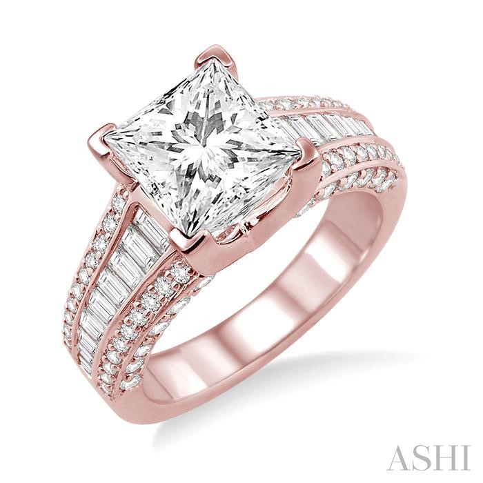 SEMI-MOUNT DIAMOND ENGAGEMENT RING