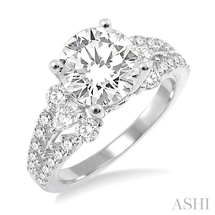 SEMI-MOUNT DIAMOND ENGAGEMENT RING