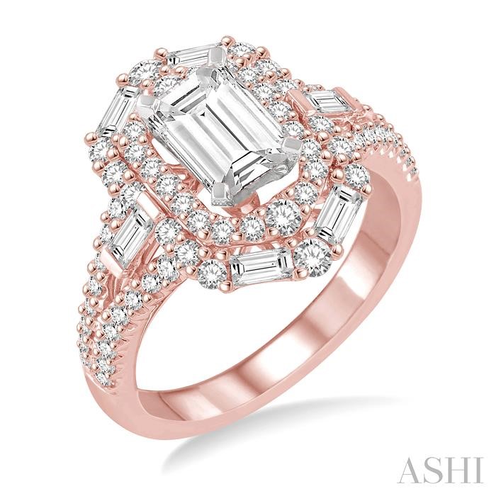 SEMI-MOUNT DIAMOND ENGAGEMENT RING