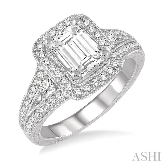 SEMI-MOUNT DIAMOND ENGAGEMENT RING