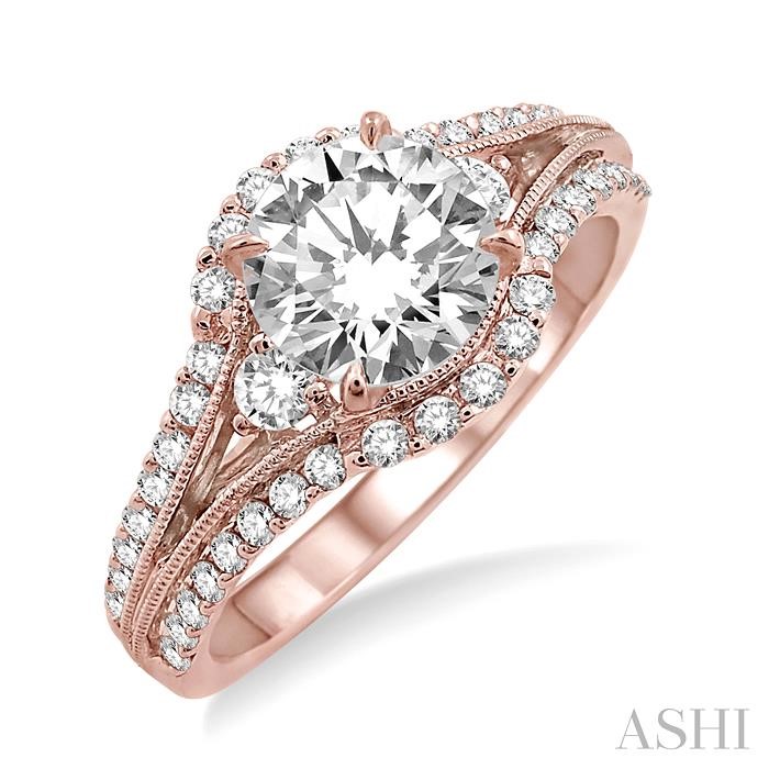 SEMI-MOUNT DIAMOND ENGAGEMENT RING