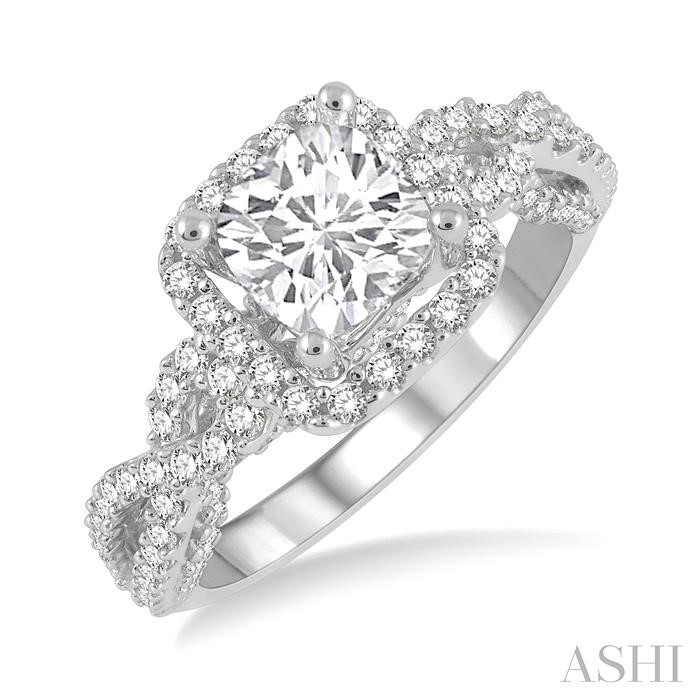 SEMI-MOUNT DIAMOND ENGAGEMENT RING