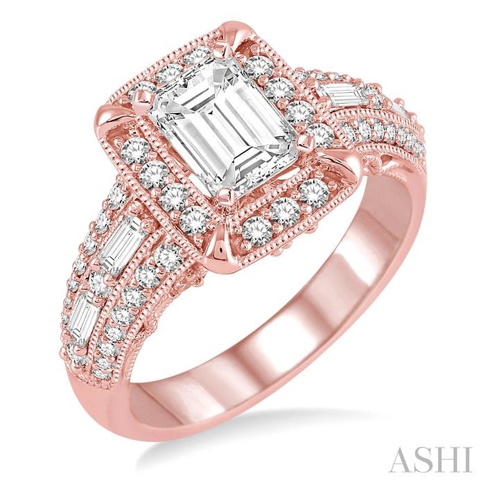 SEMI-MOUNT DIAMOND ENGAGEMENT RING