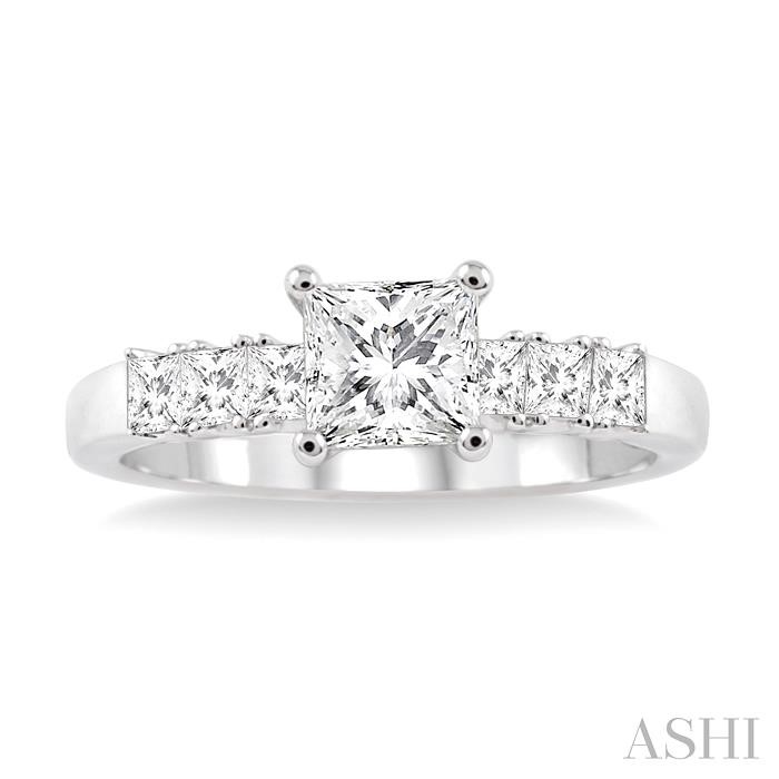Princess Shape Diamond Engagement Ring-2