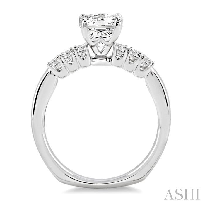 Princess Shape Diamond Engagement Ring-3