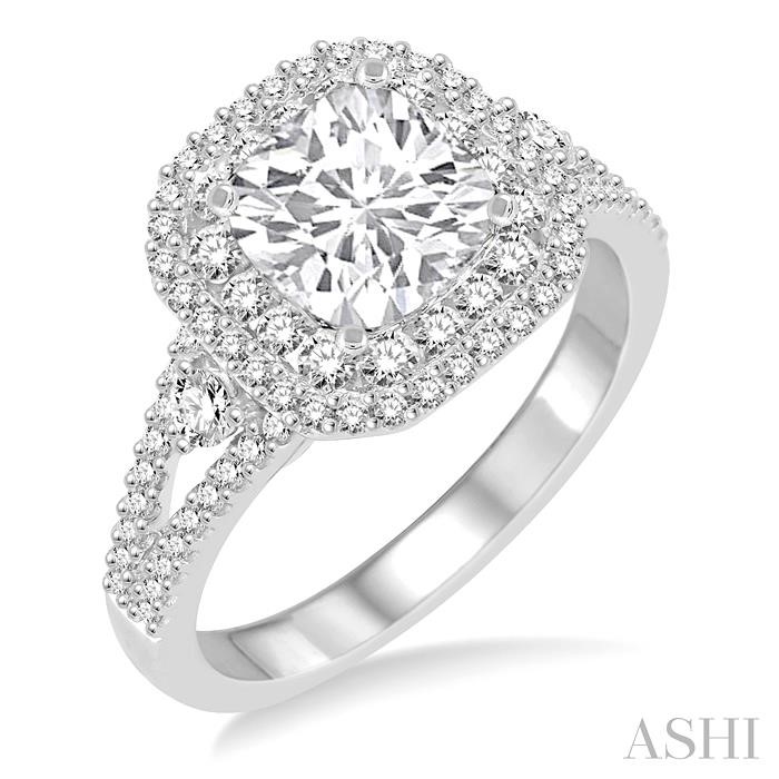SEMI-MOUNT DIAMOND ENGAGEMENT RING