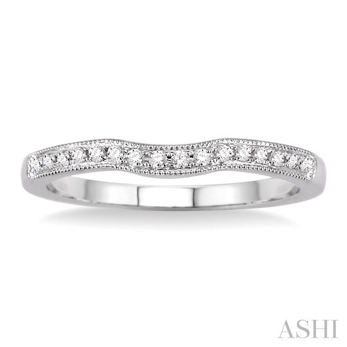 Curved Diamond Wedding Band-2
