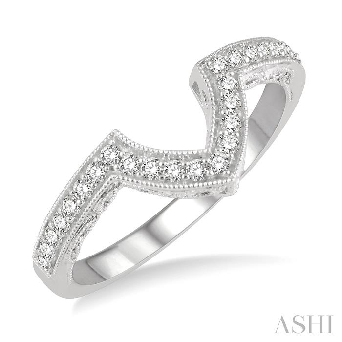 CHEVRON DIAMOND WEDDING BAND