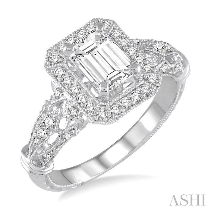 SEMI-MOUNT DIAMOND ENGAGEMENT RING