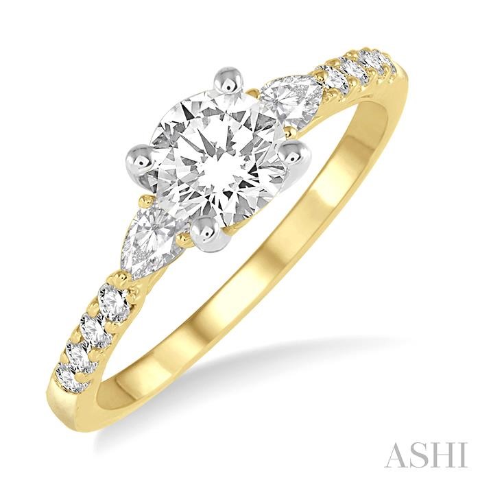 SEMI-MOUNT DIAMOND ENGAGEMENT RING
