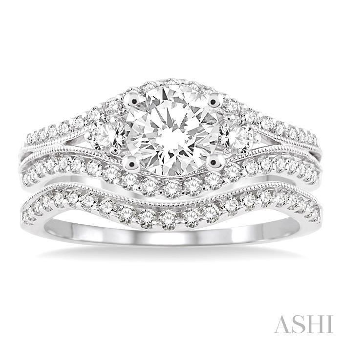 Round Shape Diamond Wedding Set-2
