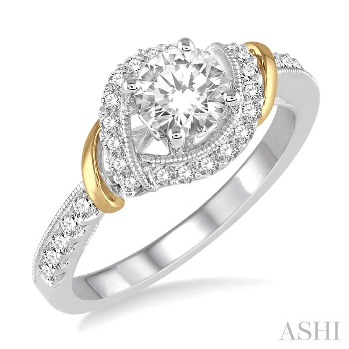 ROUND SHAPE DIAMOND ENGAGEMENT RING