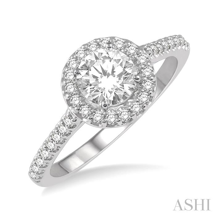 SEMI-MOUNT DIAMOND ENGAGEMENT RING