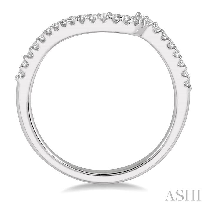 Curved Diamond Wedding Band-3