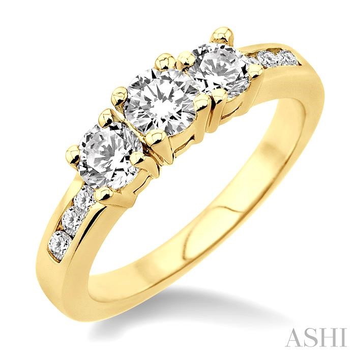 PAST PRESENT & FUTURE DIAMOND ENGAGEMENT RING