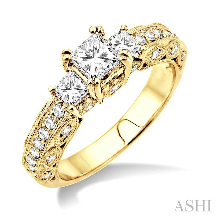 PAST PRESENT & FUTURE DIAMOND ENGAGEMENT RING