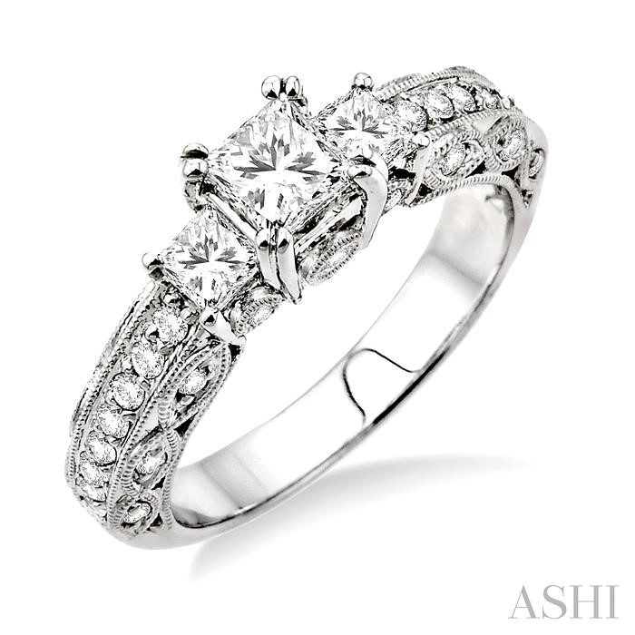 PAST PRESENT & FUTURE DIAMOND ENGAGEMENT RING