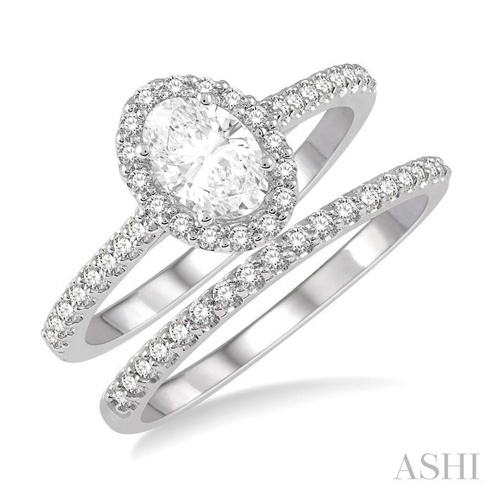 OVAL SHAPE DIAMOND WEDDING SET
