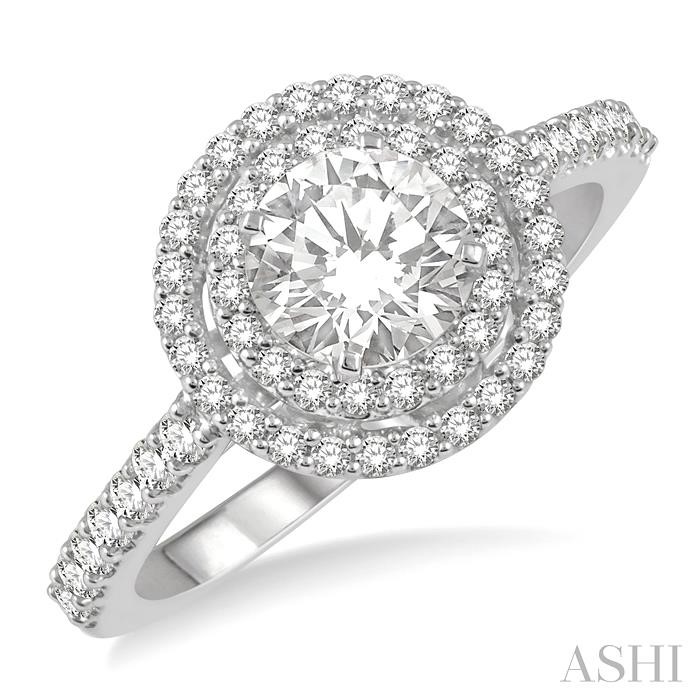 HALO DIAMOND ENGAGEMENT RING