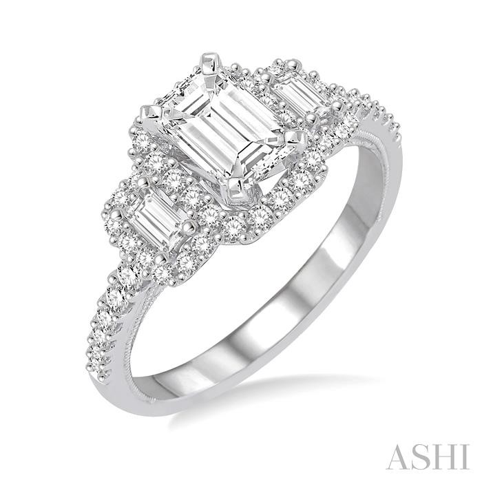 SEMI-MOUNT DIAMOND ENGAGEMENT RING