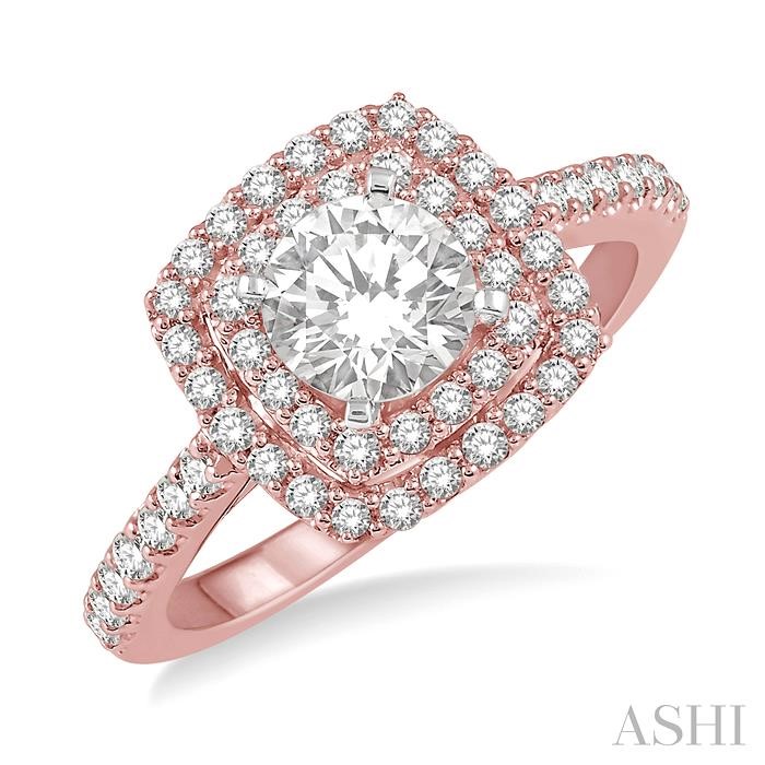 HALO DIAMOND ENGAGEMENT RING
