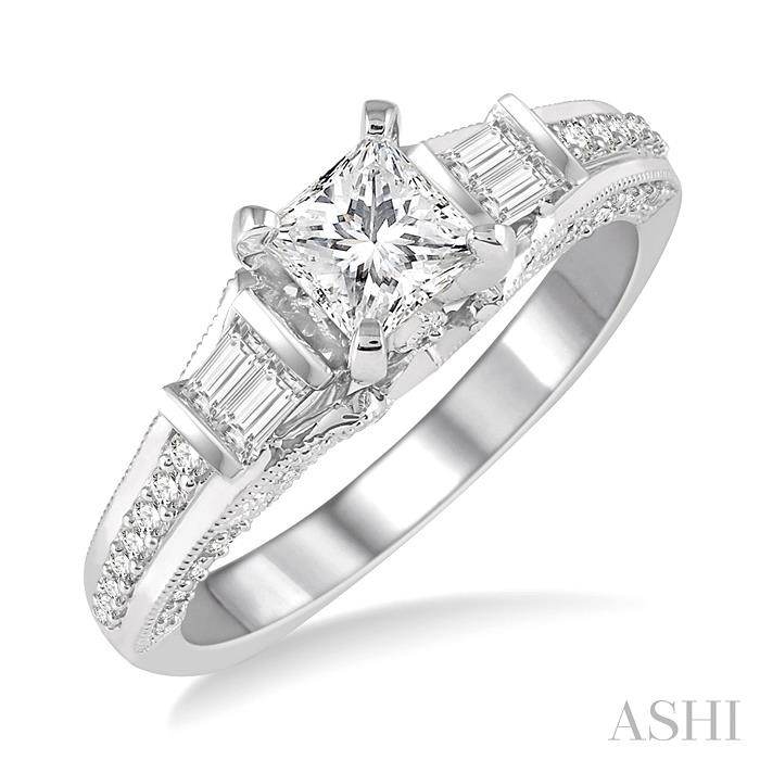 SEMI-MOUNT DIAMOND ENGAGEMENT RING