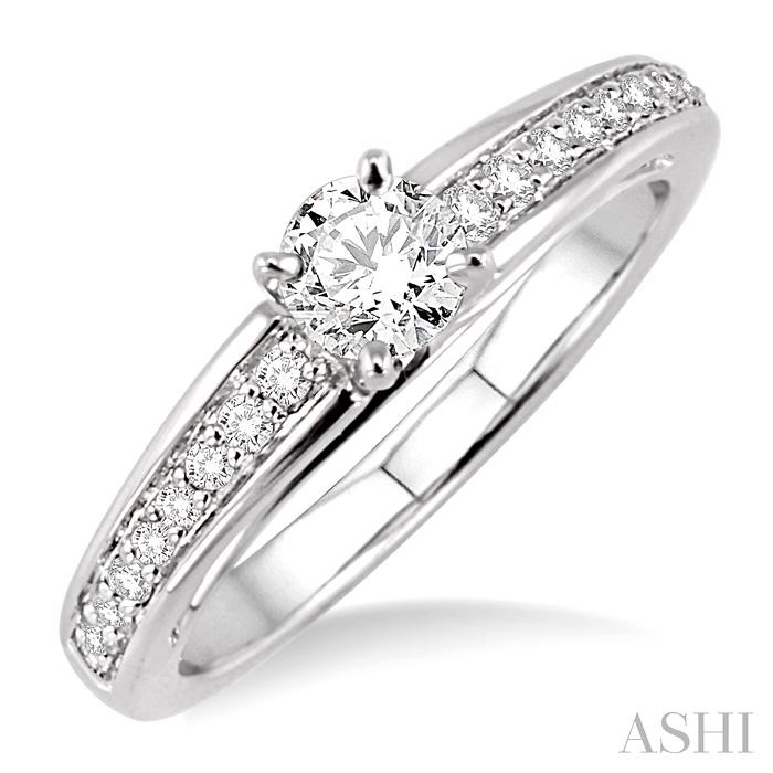 SEMI-MOUNT DIAMOND ENGAGEMENT RING