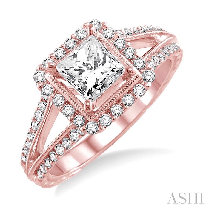 HALO DIAMOND ENGAGEMENT RING