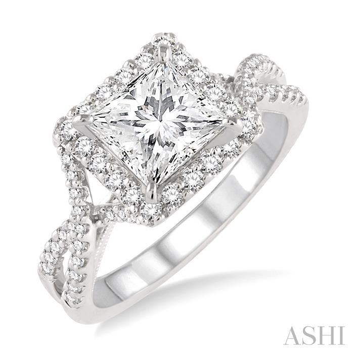 SEMI-MOUNT DIAMOND ENGAGEMENT RING