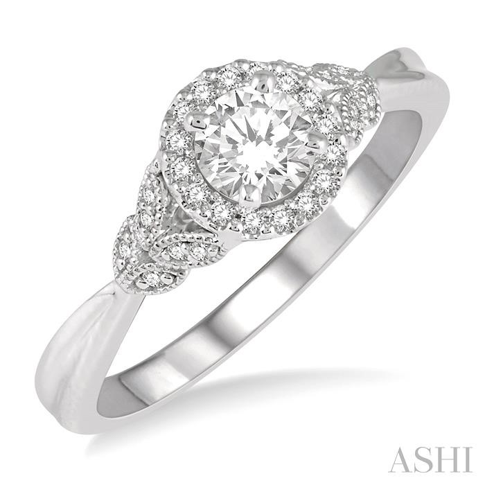 HALO DIAMOND ENGAGEMENT RING