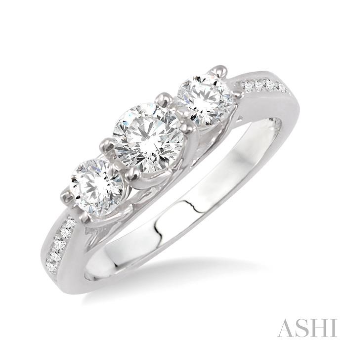 PAST PRESENT & FUTURE DIAMOND ENGAGEMENT RING