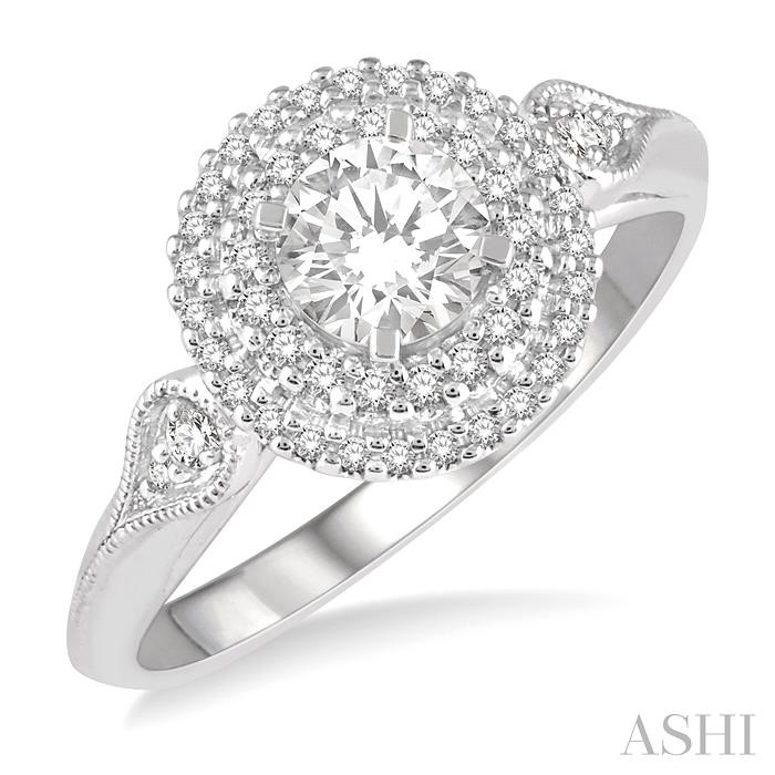 HALO DIAMOND ENGAGEMENT RING