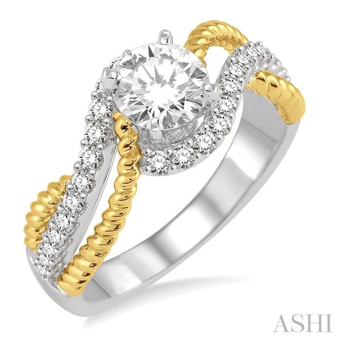 SEMI-MOUNT DIAMOND ENGAGEMENT RING