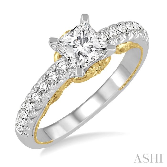 SEMI-MOUNT DIAMOND ENGAGEMENT RING
