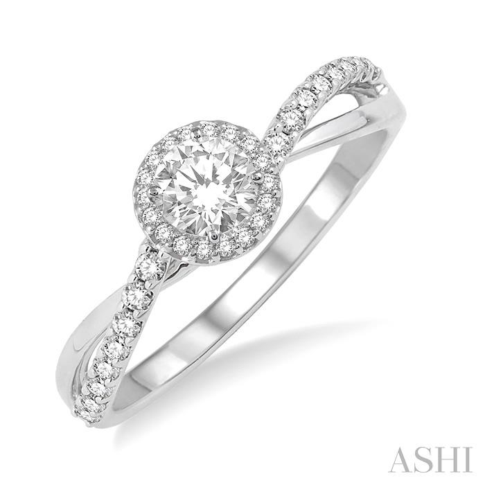HALO DIAMOND ENGAGEMENT RING