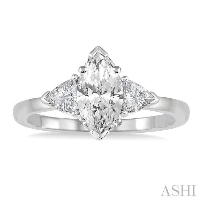 Marquise Shape Diamond Engagement Ring-2