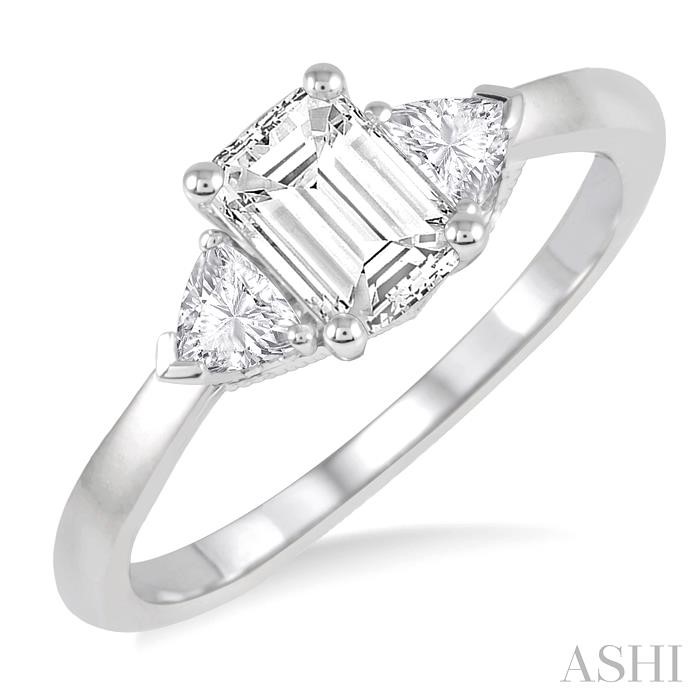 SEMI-MOUNT DIAMOND ENGAGEMENT RING